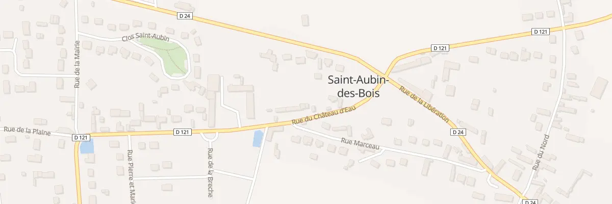 Plan du 23 Rue du Château d’Eau à Saint-Aubin-des-Bois