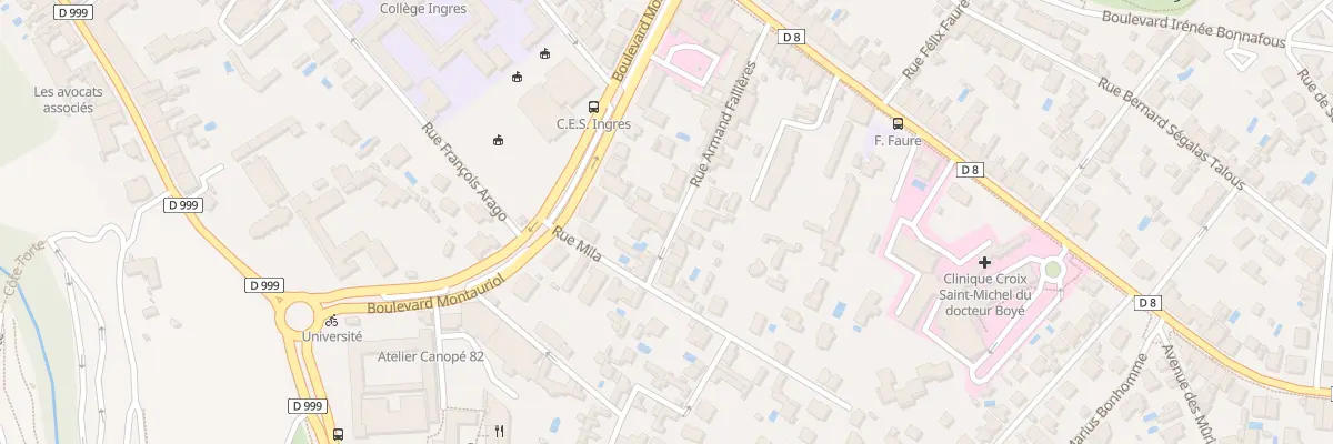 Plan du 12 Rue Armand Fallières à Montauban