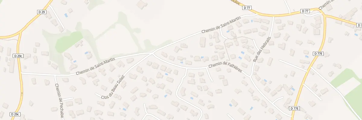Plan du 14 Che de Falhieres à Castelnau-d’Estrétefonds