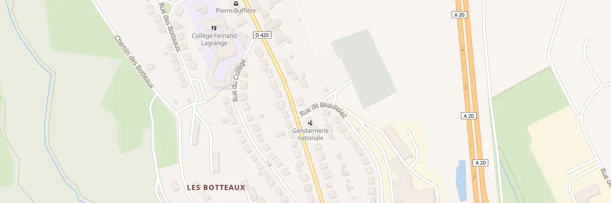 Plan du 25 Av de Toulouse à Pierre-Buffière