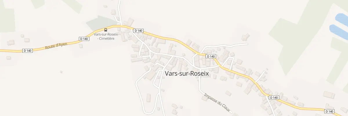 Plan du 1 Rte De La Serre à Vars-sur-Roseix