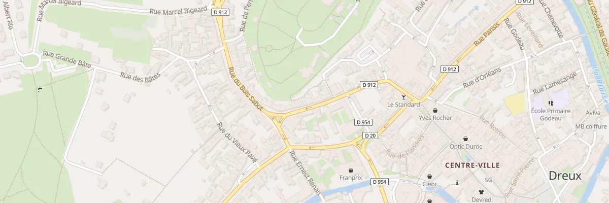 Plan du 46 Rue d’Orfeuil à Dreux