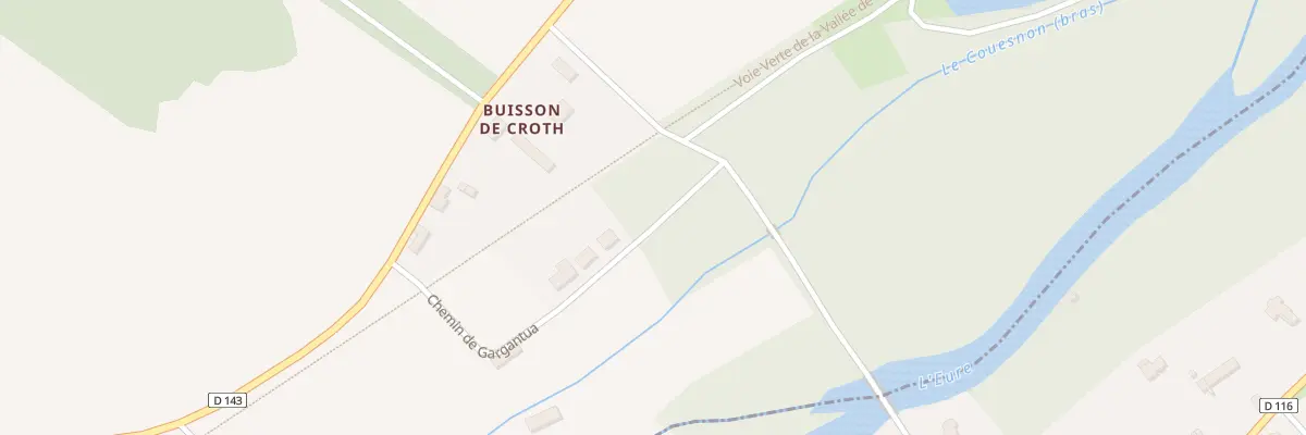 Plan du 245 Le Buisson à Croth