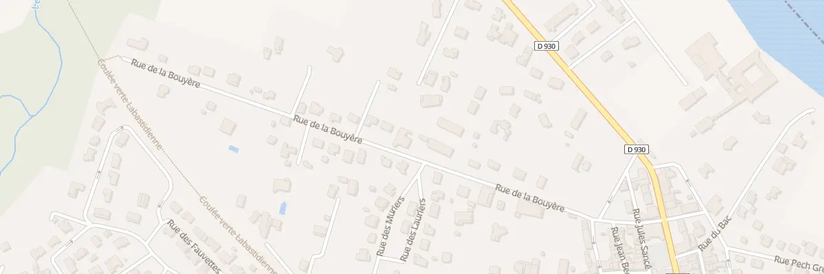 Plan du 254 Rue de la Bouyère à Labastide-Saint-Pierre