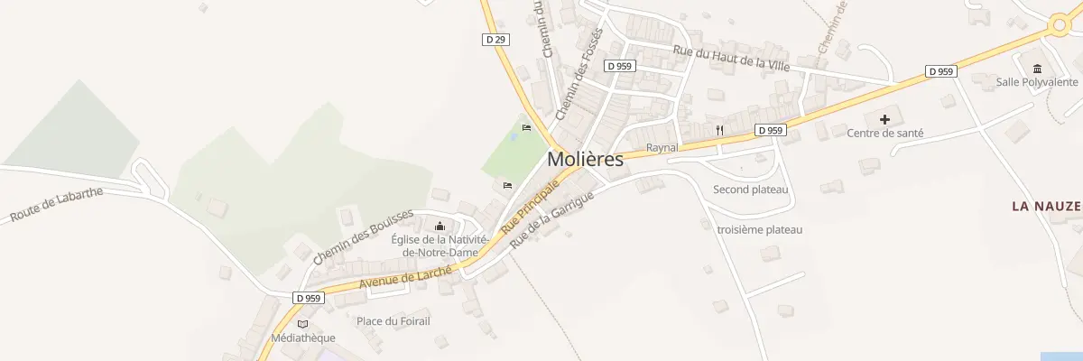 Plan du 6 Rue Principale à Molières