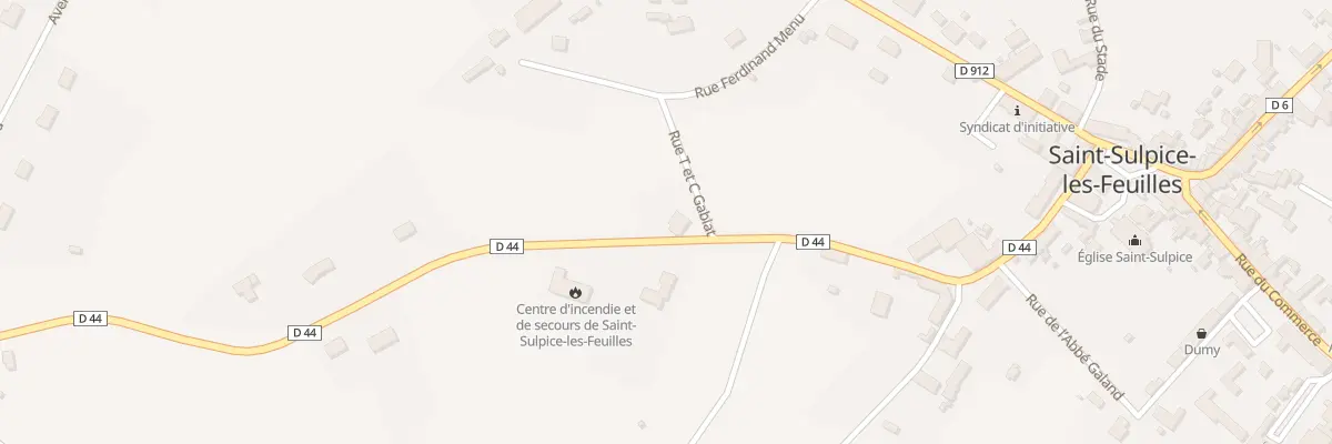 Plan du 1 Rue Théodore Gabiat à Saint-Sulpice-les-Feuilles