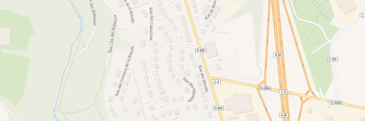 Plan du 4 Rue des Myosotis à Pierre-Buffière