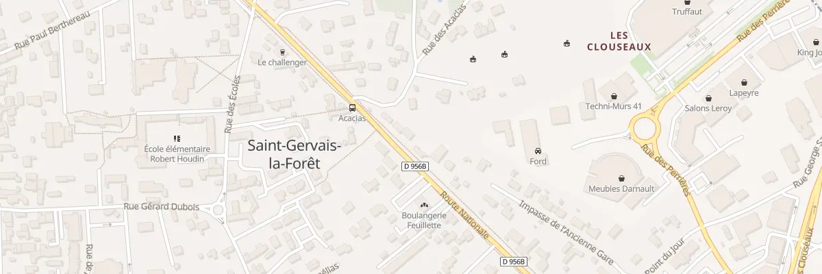 Plan du 60 Rte Nationale à Saint-Gervais-la-Forêt