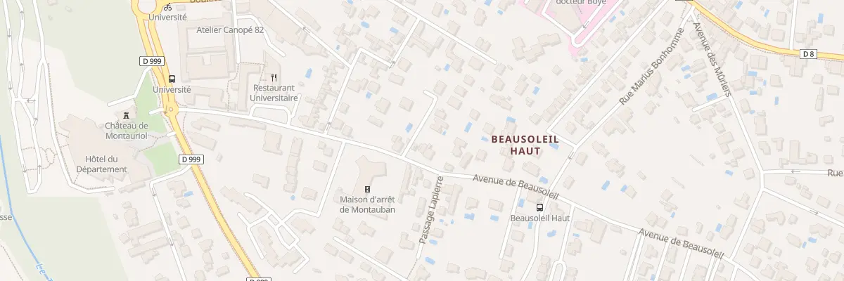Plan du 283 Av de Beausoleil à Montauban