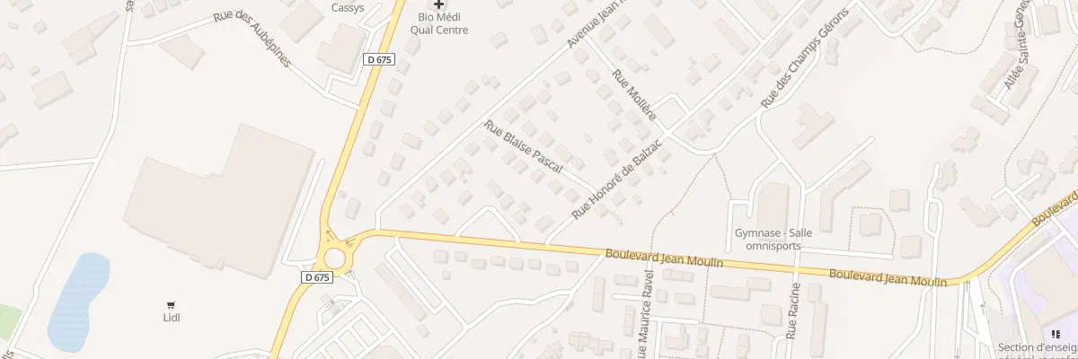 Plan du 6 Rue Blaise Pascal à Saint-Aignan