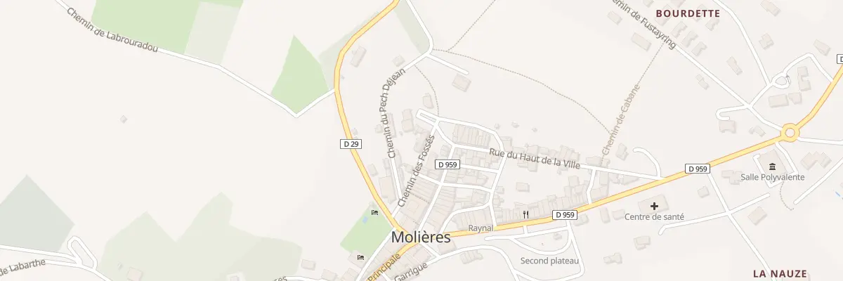 Plan du 7 Che des Fossés à Molières