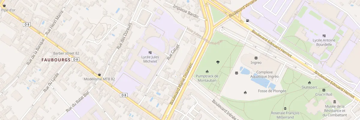 Plan du 165 Bd Blaise Doumerc à Montauban
