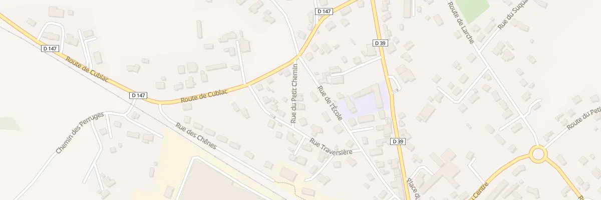 Plan du 5 Rue Du Petit Chemin à Mansac