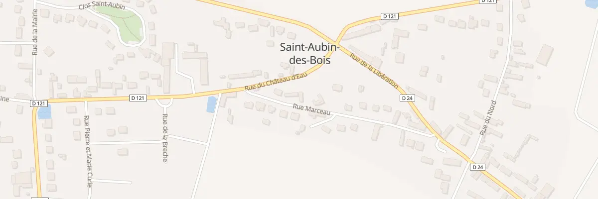 Plan du 3 Rue Marceau à Saint-Aubin-des-Bois