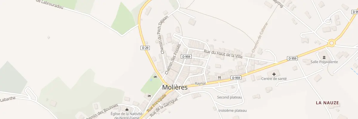 Plan du 21 Rue de la Mairie à Molières