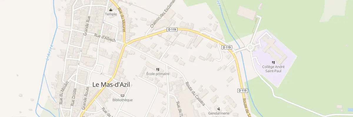 Plan du 775 Castera au Mas-d’Azil