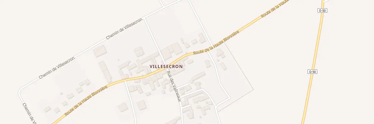 Plan du 5 Rte de la Haute Blonnière à Villerbon