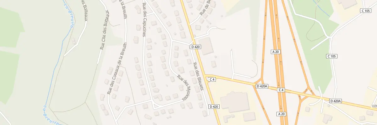 Plan du 4 Rue des Bleuets à Pierre-Buffière