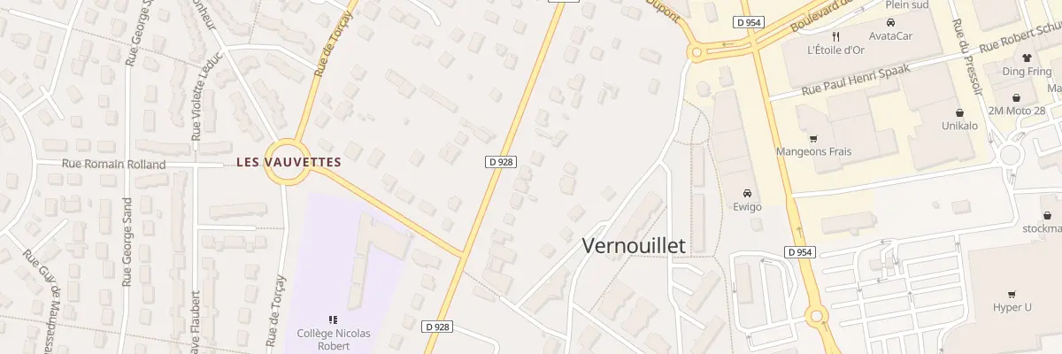 Plan du 15 Av François Mitterrand à Vernouillet