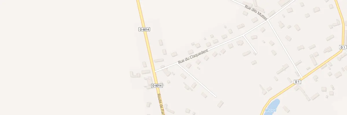 Plan du 1 Rue du Claquedent à Val d’Orger