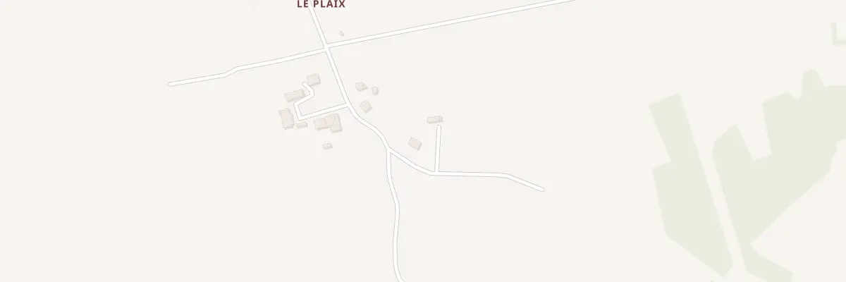 Plan du 2 Le Plaix à Sacierges-Saint-Martin