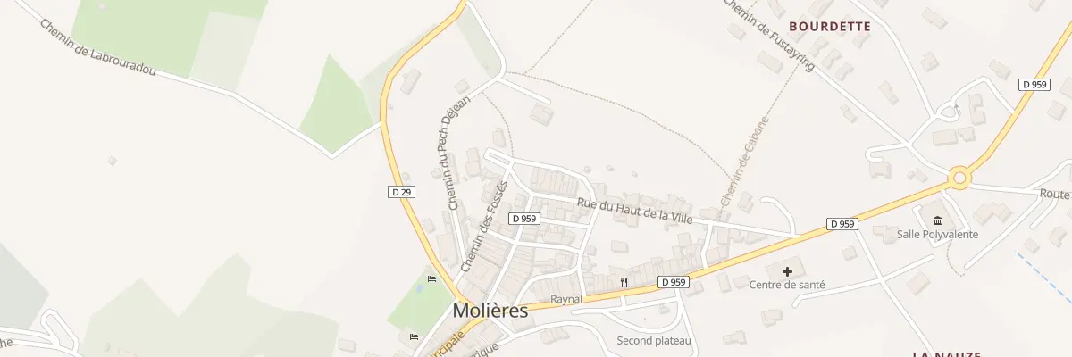 Plan du 1 Rue du Haut de la Ville à Molières