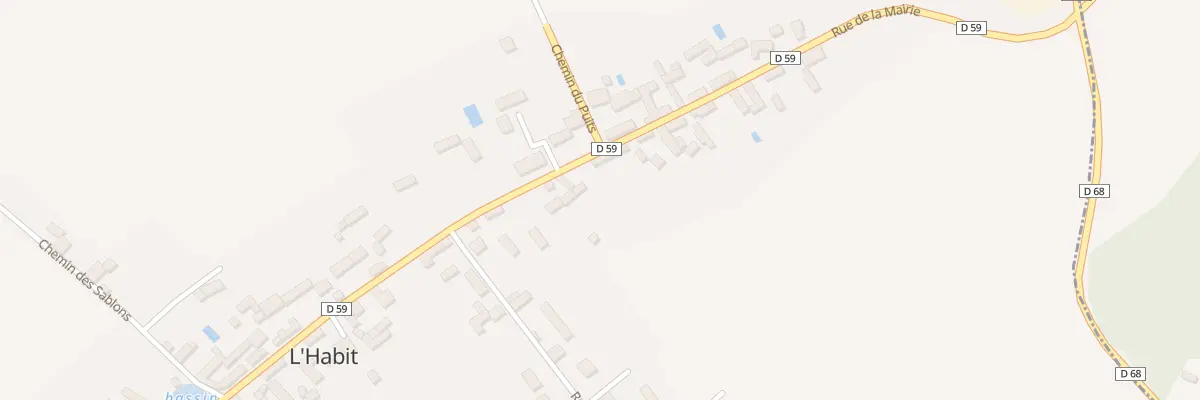 Plan du 25 Rue de la Mairie à L’Habit