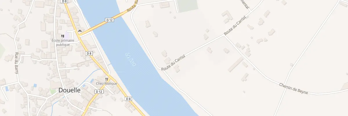 Plan du 1788 Rte du Carriol à Douelle