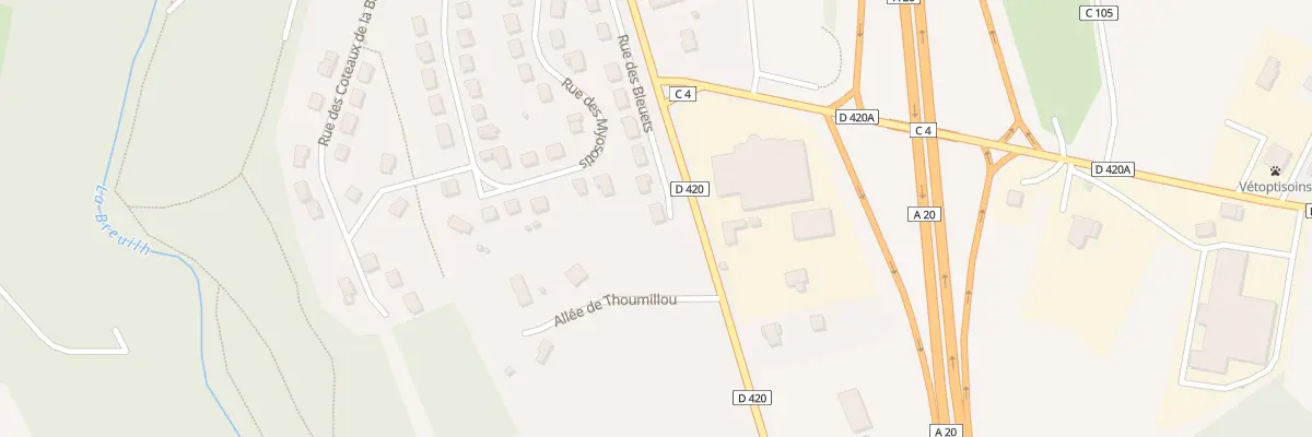 Plan du 16 Rue des Bleuets à Pierre-Buffière