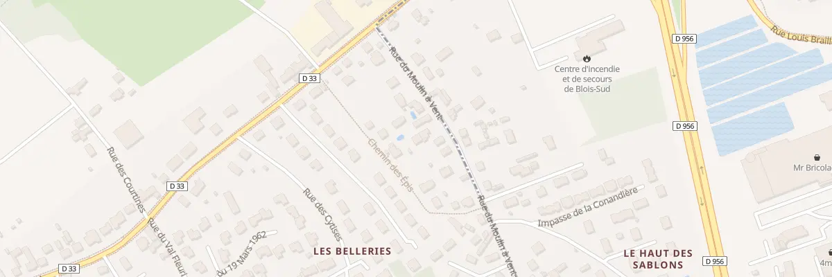 Plan du 126B Rue du Moulin à Vent à Saint-Gervais-la-Forêt