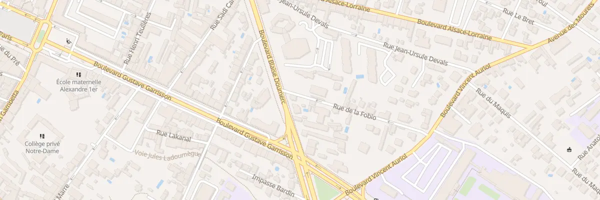 Plan du 500 Bd Blaise Doumerc à Montauban