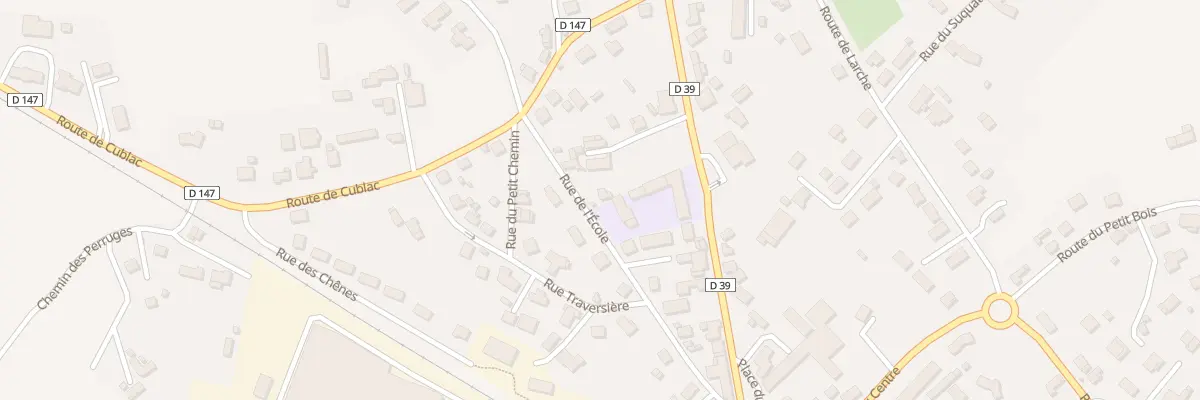 Plan du 5 Rue De L’École à Mansac