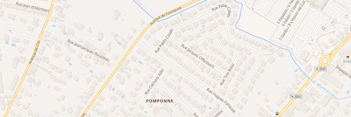 Plan du 22 Rue Hugues Panassié à Montauban