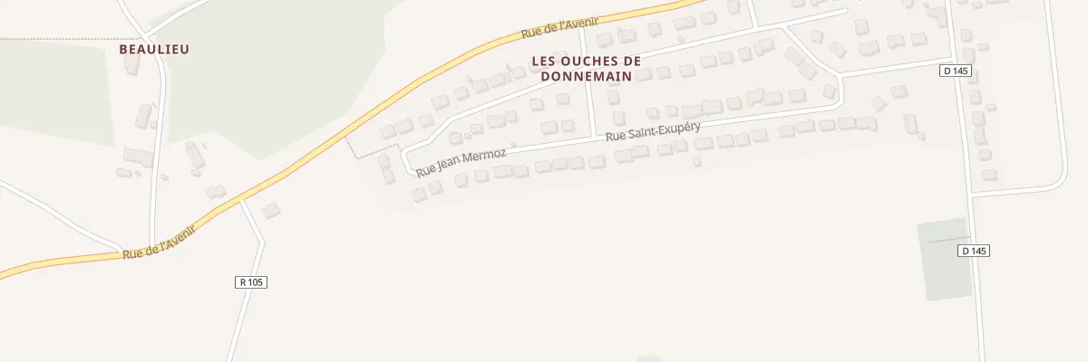 Plan du 7 Rue Jean Mermoz à Donnemain-Saint-Mamès