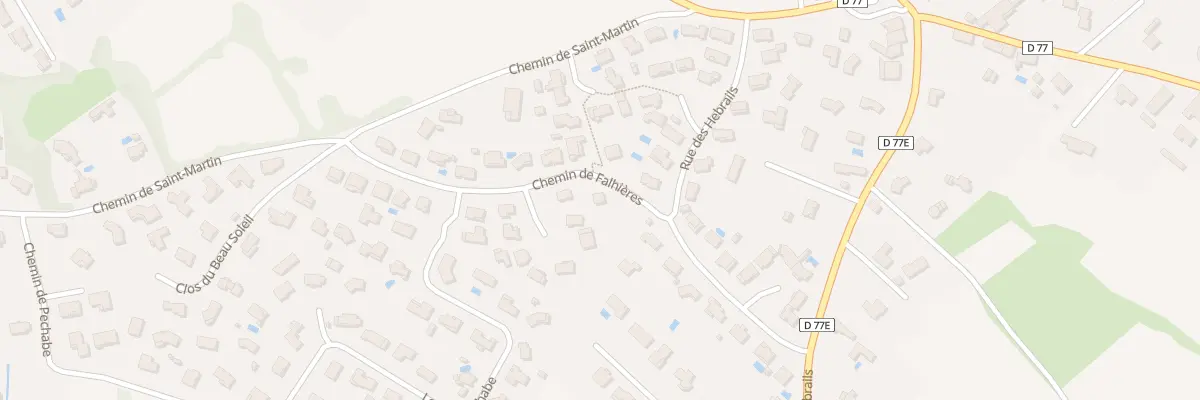 Plan du 1A Che de Falhieres à Castelnau-d’Estrétefonds