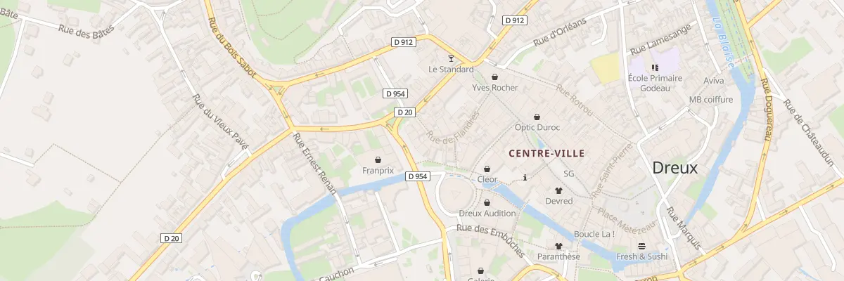 Plan du 5 Pl Anatole France à Dreux