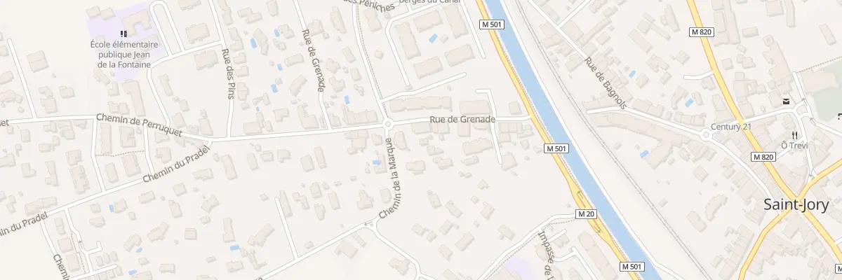 Plan du 23 Rue de Grenade à Saint-Jory
