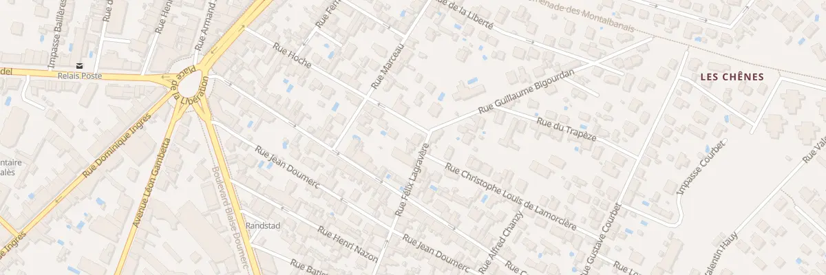 Plan du 25 Rue Hoche à Montauban