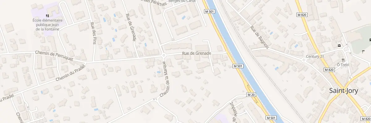 Plan du 21 Rue de Grenade à Saint-Jory