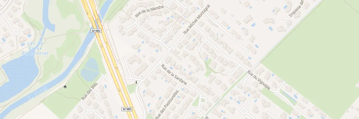 Plan du 61 Rue Michel Montagne à Tournefeuille