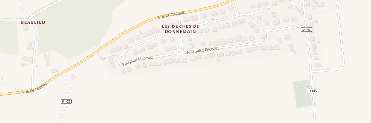 Plan du 1 Rue Jean Mermoz à Donnemain-Saint-Mamès
