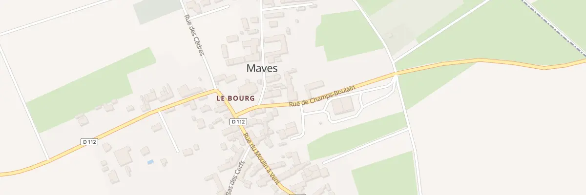 Plan du 2 Rue de Champ Boulains à Maves