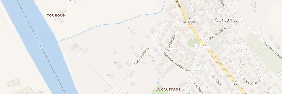 Plan du 12 Rue Jean Moulin à Corbarieu