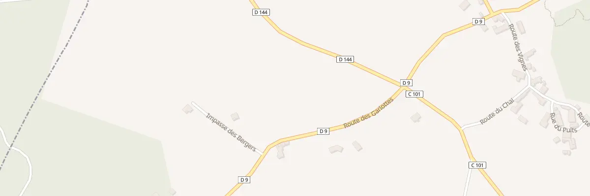 Plan du 448 Rte des Gariottes à Nuzéjouls