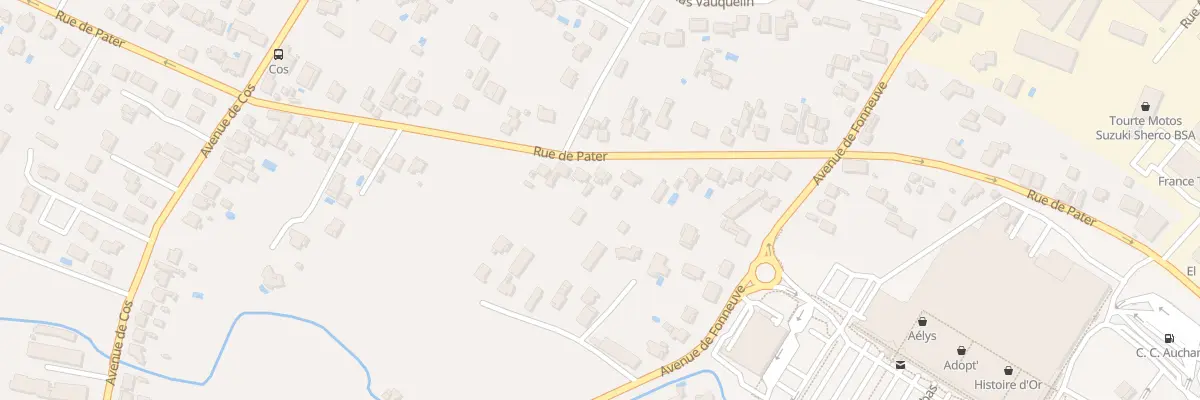 Plan du 593 Rue de Pater à Montauban