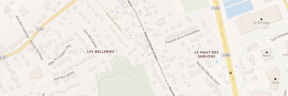 Plan du 20D Rue du Moulin à Vent à Saint-Gervais-la-Forêt