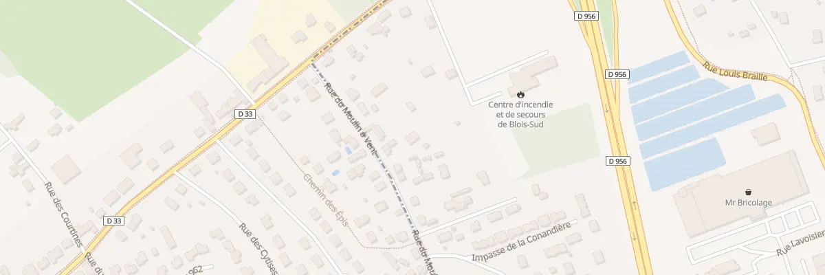 Plan du 3B Rue du Moulin à Vent à Vineuil