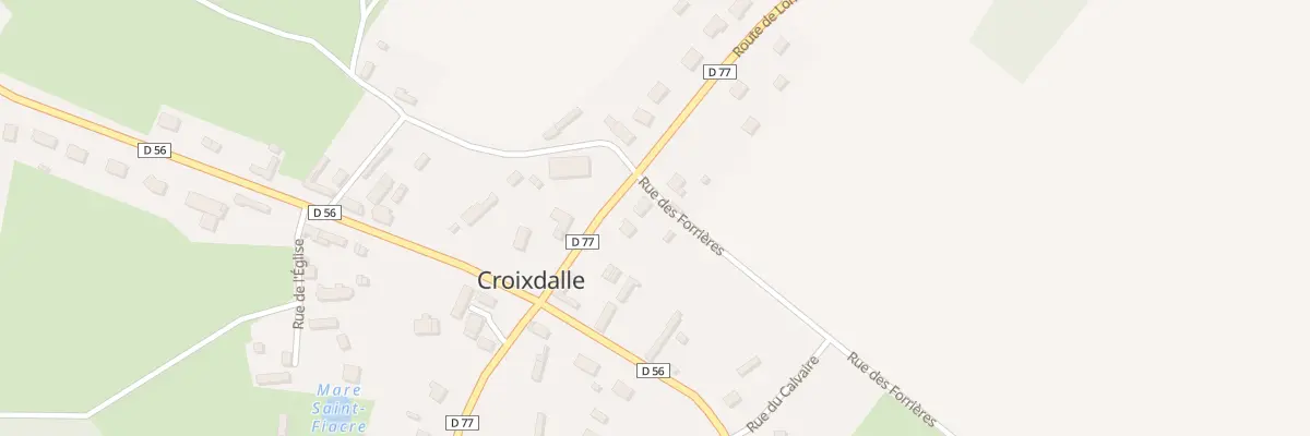 Plan du 1A Rte de Londiniéres à Croixdalle