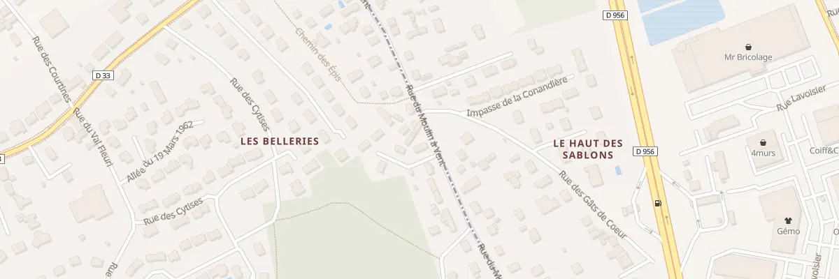 Plan du 24 Rue du Moulin à Vent à Saint-Gervais-la-Forêt