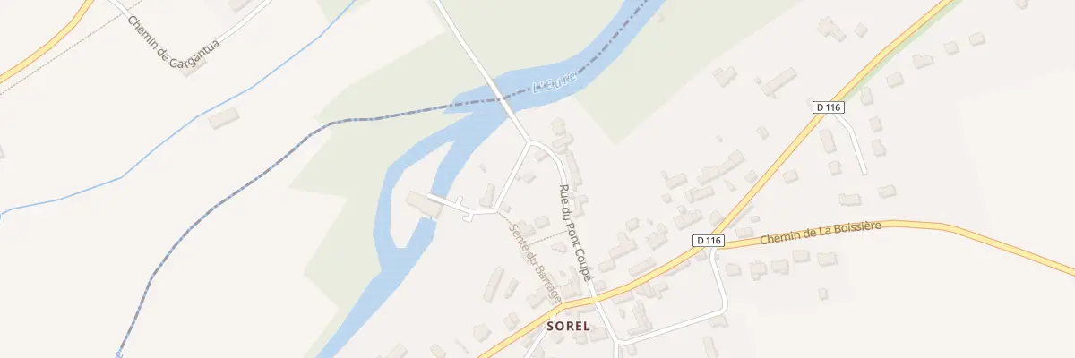 Plan du 11 Rue du Pont Coupé à Sorel-Moussel